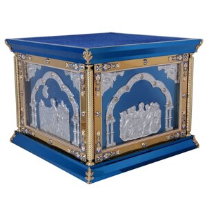 Облачення на престол № 2265, розмір 130 см х 130 см (колір синій)