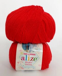 Пряжа дитяча Alize Baby Wool (Алізе Бебі Вул)56
