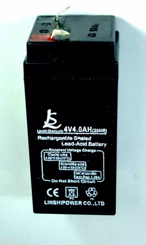 Аккумулятор гелевый 4V 4 AH ##от компании## Опт, розница интернет магазин Familyshop - ##фото## 1