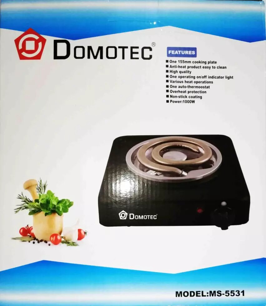 Электроплита Domotec MS-5531 (широкая спираль) ##от компании## Опт, розница интернет магазин Familyshop - ##фото## 1
