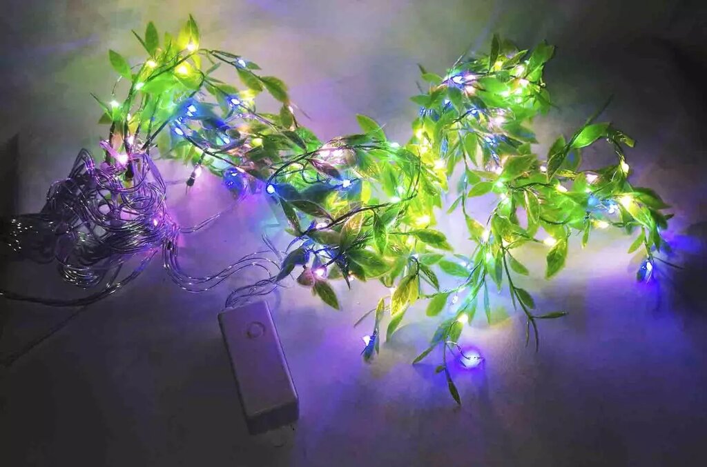 Гирлянда 200 Led листья плакучей ивы мультицветная ##от компании## Опт, розница интернет магазин Familyshop - ##фото## 1