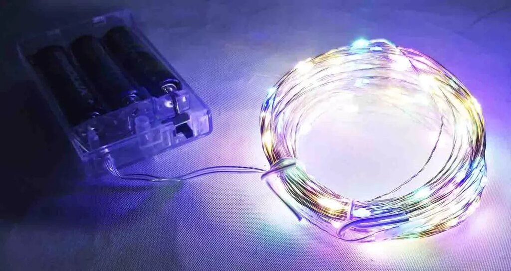 Гирлянда 200LED мультицветная на батарейках ##от компании## Опт, розница интернет магазин Familyshop - ##фото## 1