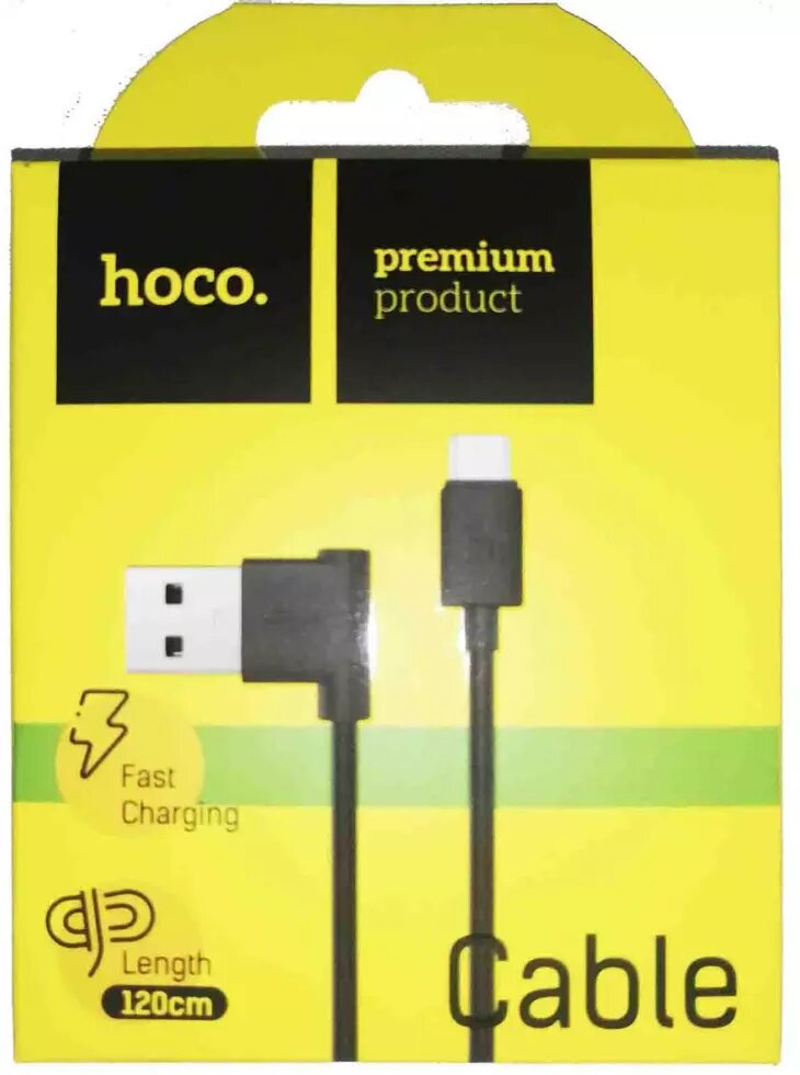 Кабель USB - micro USB угловой Hoco ##от компании## Опт, розница интернет магазин Familyshop - ##фото## 1