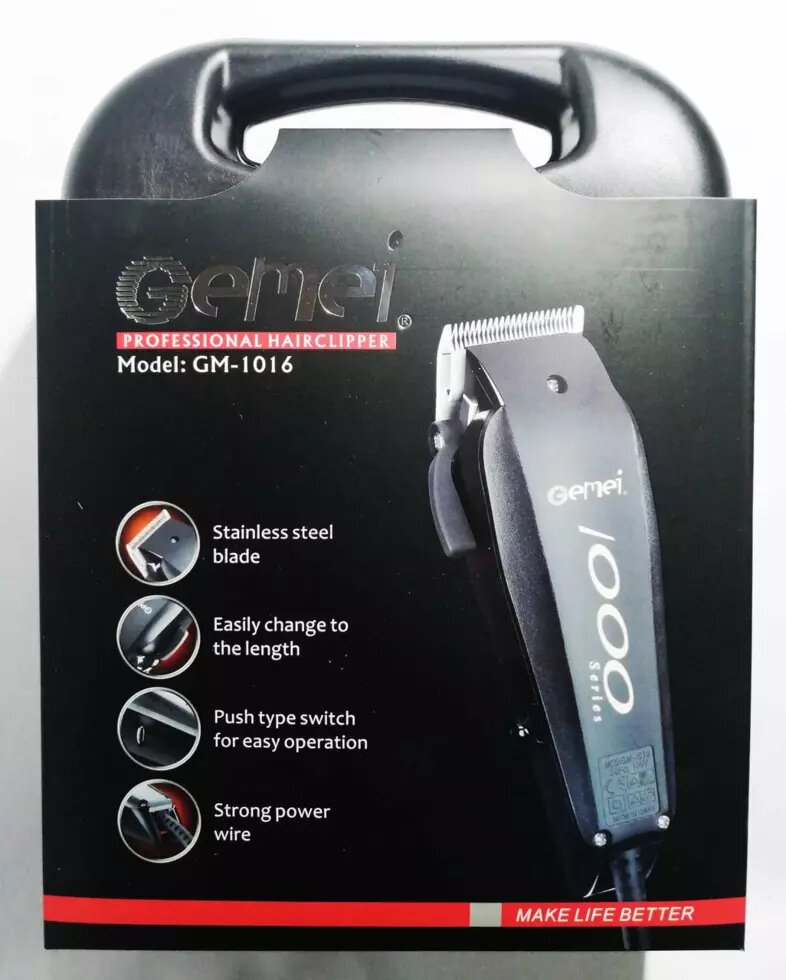 Машинка для стрижки Gemei GM 1016 ##от компании## Опт, розница интернет магазин Familyshop - ##фото## 1