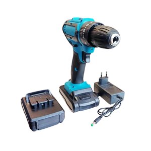 Акумуляторний шуруповерт 21V з насадками в кейсі