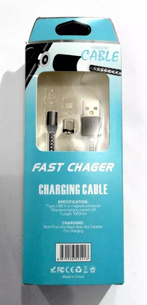 Шнур USB- TYPE C магнитный M3 круглый ##от компании## Опт, розница интернет магазин Familyshop - ##фото## 1