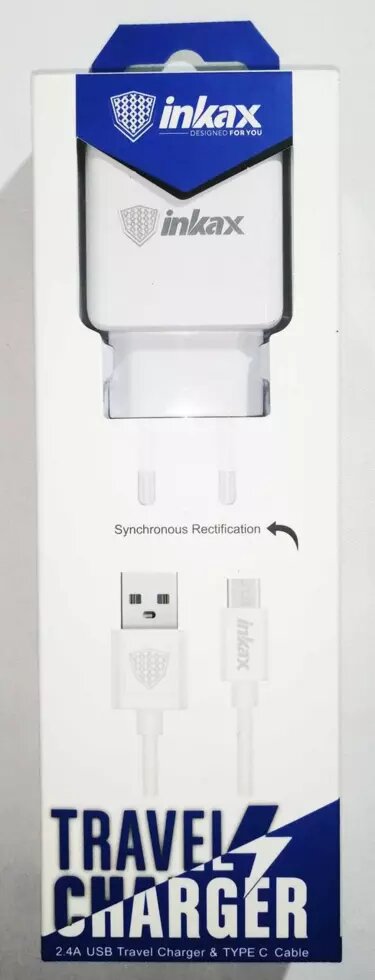 Зарядное устройство Inkax CD-01-M-V8 с кабелем ##от компании## Опт, розница интернет магазин Familyshop - ##фото## 1