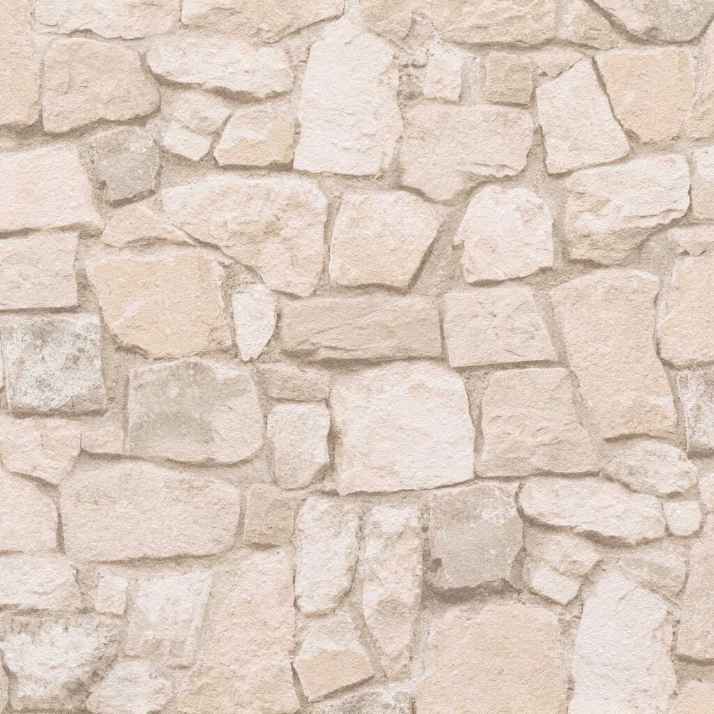 Екологічні паперові шпалери 6924-29, природний камінь, світлого бежевого пісочного кольору, стереоскопічні з 3D ефектом від компанії Інтернет-магазин шпалер "Німецький Дім" - фото 1
