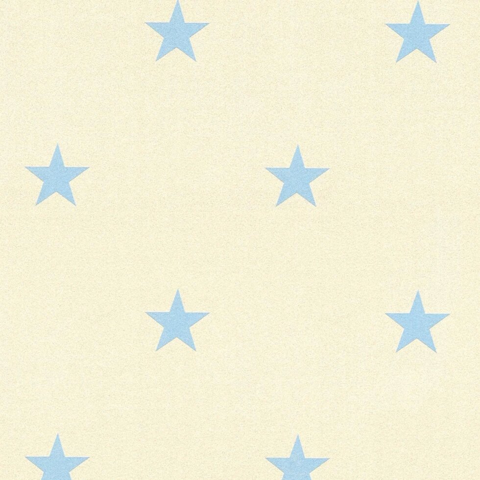 Ошатні німецькі шпалери 3959-11, з блакитними зірками, іскорками на молочному тлі, для дитячої кімнати дівчинки підлітка від компанії Інтернет-магазин шпалер "Німецький Дім" - фото 1