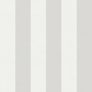 Зносостійкі німецькі шпалери 3410-31, в смужку світло-сірого теплого відтінку на білому, вінілові гарячого тиснення