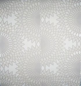 Білі німецькі шпалери з перламутровим абстрактним візерунком - орнамент "шкіра дракона" 6001-27, фактурні гарячого тиснення
