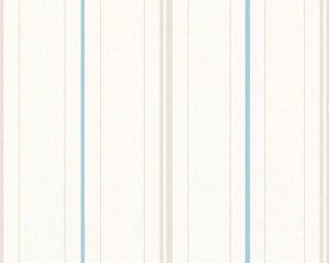 Світлі німецькі шпалери 34764-2, в тонку і рідкісну блакитну, з бірюзовим відтінком, і світло-сіру смужку, на білому тлі в Київській області от компании Интернет-магазин обоев "Немецкий Дом"