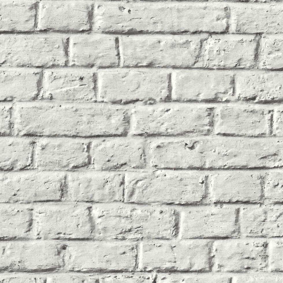 Зносостійкі 3д шпалери i- 39612-2 з білою цегляною стіною від компанії Інтернет-магазин шпалер "Німецький Дім" - фото 1