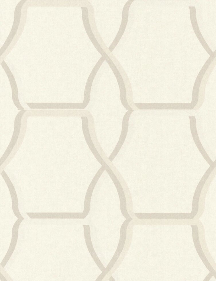 Зносостійкі білі шпалери 8800-31, з перламутровим абстрактним візерунком, під ажурну решітку, гаряче тиснення вінілу від компанії Інтернет-магазин шпалер kupit-oboi. com. ua - фото 1