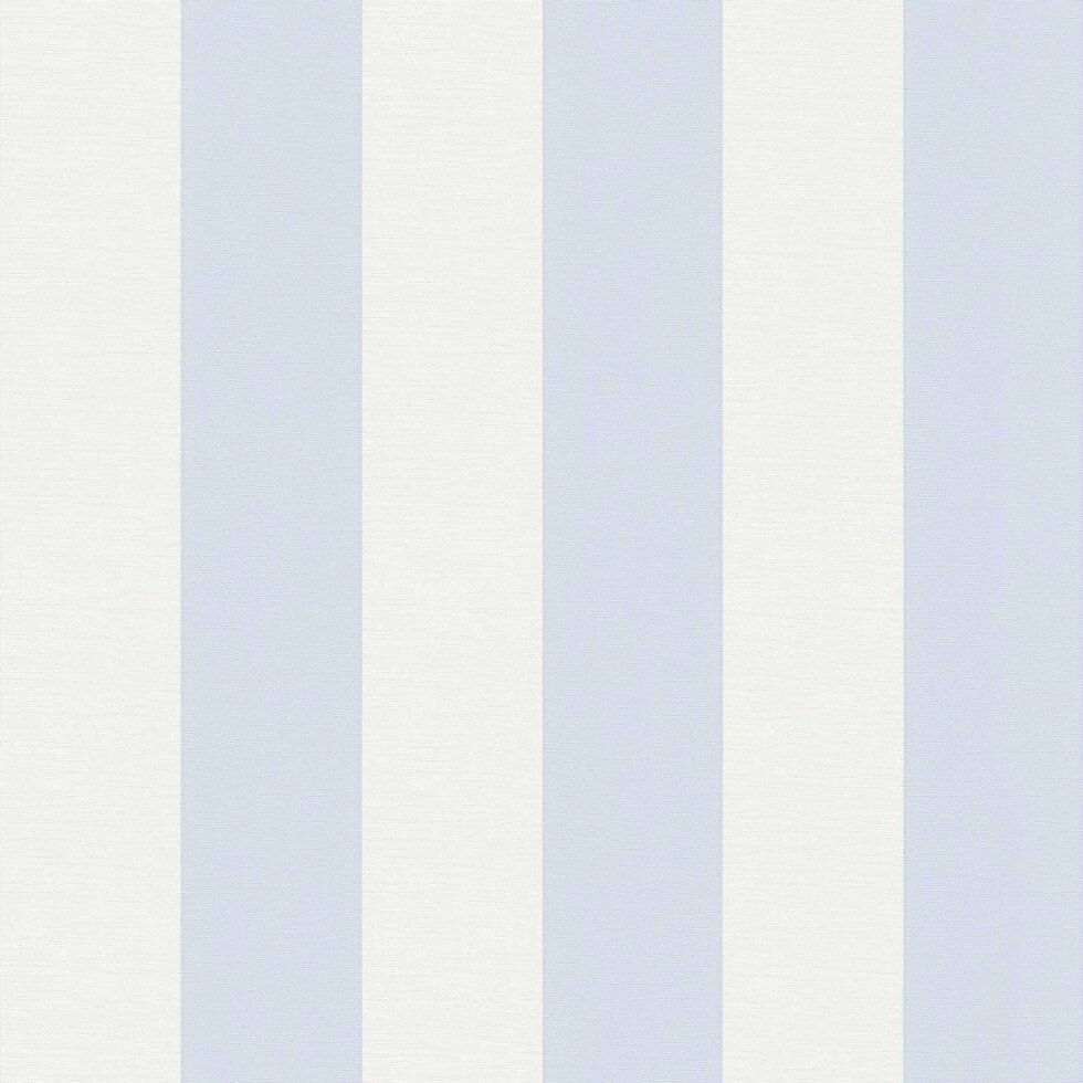Зносостійкі німецькі шпалери 3410-24, у світло-блакитну смужку на білому, вінілові гарячого тиснення, на флізеліновій від компанії Інтернет-магазин шпалер "Німецький Дім" - фото 1