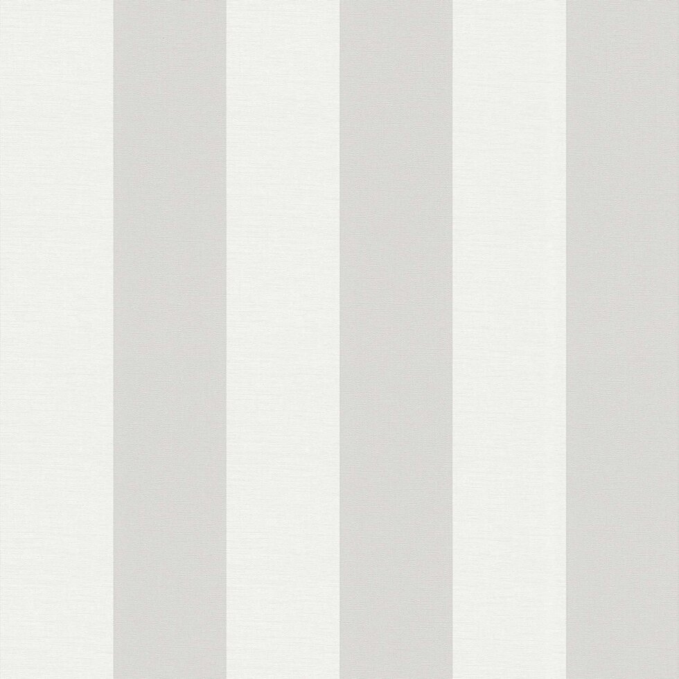 Зносостійкі німецькі шпалери 3410-31, в смужку світло-сірого теплого відтінку на білому, вінілові гарячого тиснення від компанії Інтернет-магазин шпалер "Німецький Дім" - фото 1