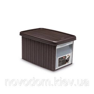 Контейнер для зберігання з кришкою і фронтальними дверцятами Stefanplast Elegance S 5,5л (30021)