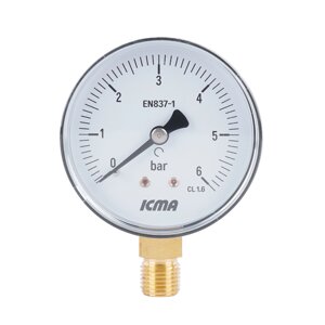 ICMA Setter 1/4 "0-10 бар, нижнє з'єднання № 244