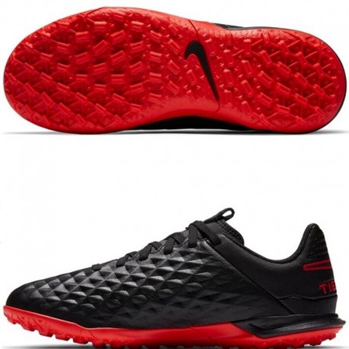 Детские кожанные cороконожки Nike Tiempo Legend VIII Academy TF Junior (Оригинал) ##от компании## ФУТБОЛ + - ##фото## 1
