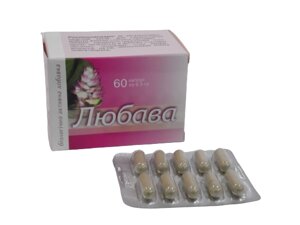 Любава БАД для здоров'я статевої сфери жінок 60 таблеток серія Приморський край "Янтра-2006"