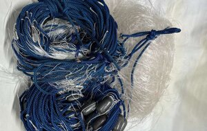 Рамова рибальська мережа Ø 60мм; h 2.4м; довжина 50м; 0.2х3 волосінь, промислова рибалка, TITAN