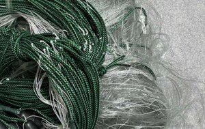 Рамова рибальська мережа Ø 50мм; h 2.0м; довжина 50м; 0.18 волосінь, на вантажному шнурі, промислова рибалка, TITAN