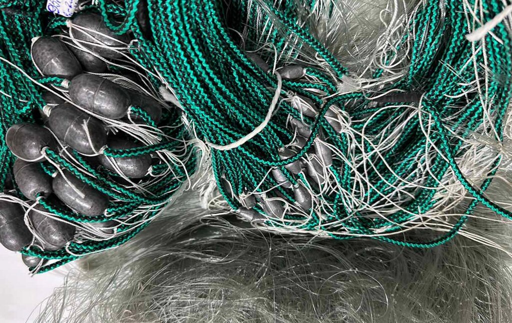 Рамова рибальська мережа Ø 45мм; h 1.4м; довжина 100м; 0.15 волосінь, промислова рибалка, TITAN від компанії Інтернет магазин "Рибсєть" - фото 1