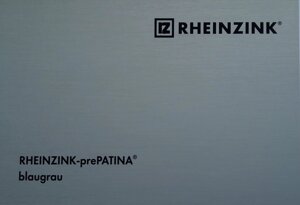 Титан-цинк Rheinzink (Райцинк) prePATINA blaugrau (сіро-голубий) 0,7х670мм в рулонах