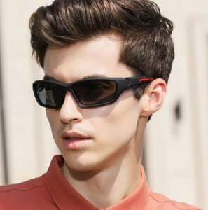 Чоловічі сонцезахисні окуляри для водіїв Спорт з поляризованими лінзами S768 KINGSEVEN Італія Синій