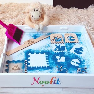 Дитячий світловий планшет (юнгіанська пісочниця) Noofik, для малювання піском та інших творчих занять