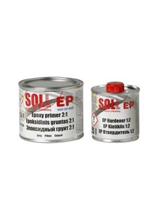 Грунт епоксидний 2:1 0.5 л сірий SOLL EP (затв. EP - 250 мл)