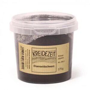 Натуральний пігмент, Чорний Оксид Заліза, Eisenoxidschwarz, Pigmente, Kreidezeit, 100 грамів