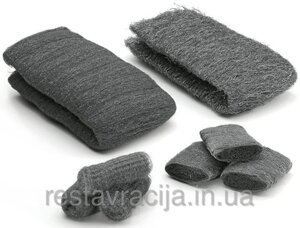 Сталева вата (вовна)0", Steel Wool, 1 метр, 50-60 грамів