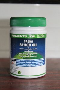 Захисний засіб для лазнених полиць, Sauna Bench Oil, 0.25 litre, Vincents Polyline