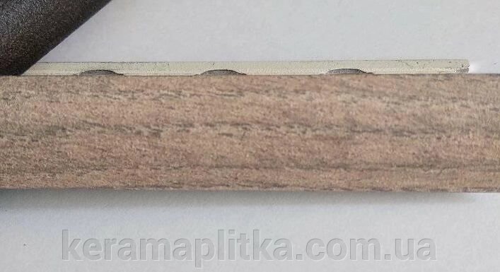 Алюмінієвий профіль-кутник напівкруглий НАП 10мм / 2,7 дуб сірий від компанії Магазин "Керама" м.Кременчук - фото 1