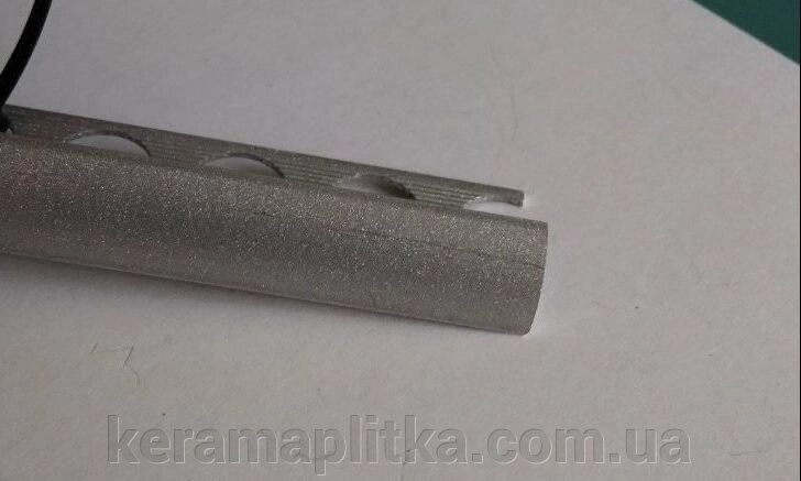 Алюмінієвий профіль-кутник напівкруглий НАП 10мм / 2,7 срібло від компанії Магазин "Керама" м.Кременчук - фото 1