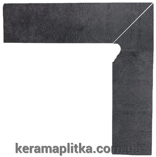 Цоколь двоелементний сходовий правий Bazalto Grafit 30х30, Paradyz від компанії Магазин "Керама" м.Кременчук - фото 1