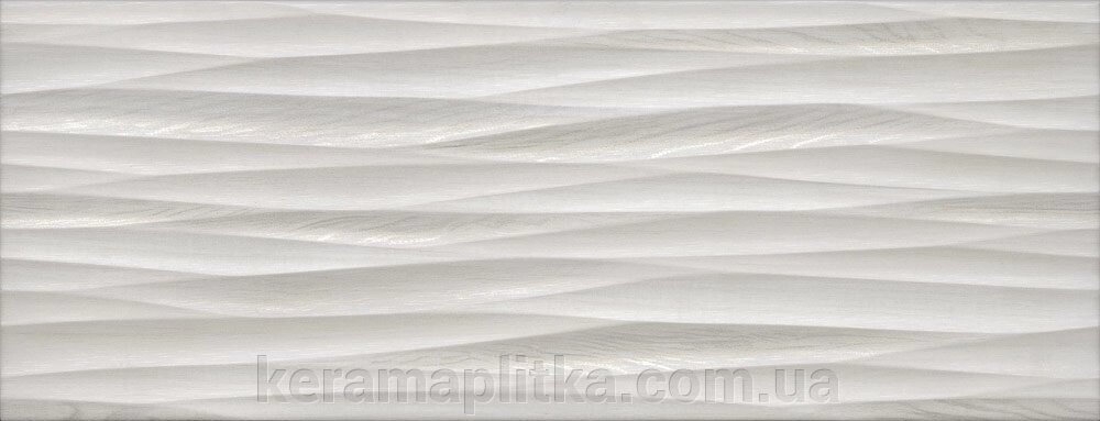 Настінна плитка ALBA 071 / Р світло-сіра рельєф 23x60 від компанії Магазин "Керама" м.Кременчук - фото 1