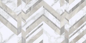 Плитка настінна Golden Tile Marmo Bianco G70151 SHEVRON 30х60
