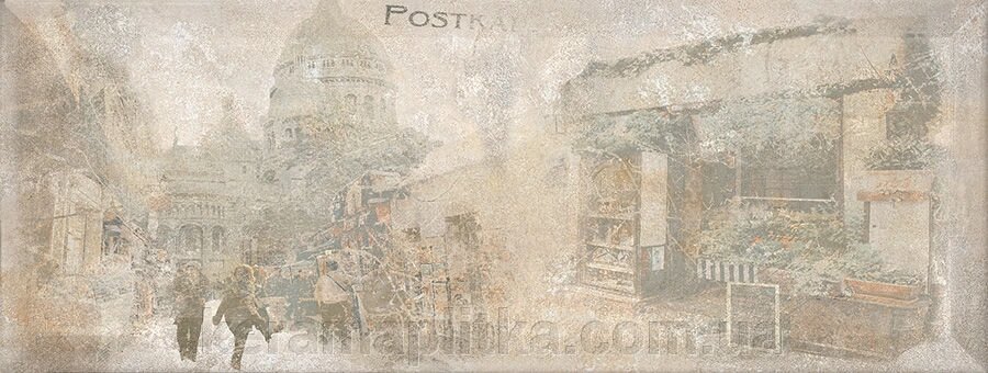 Плитка настінна Antica 072-2 декор 15х40, Intercerama від компанії Магазин "Керама" м.Кременчук - фото 1