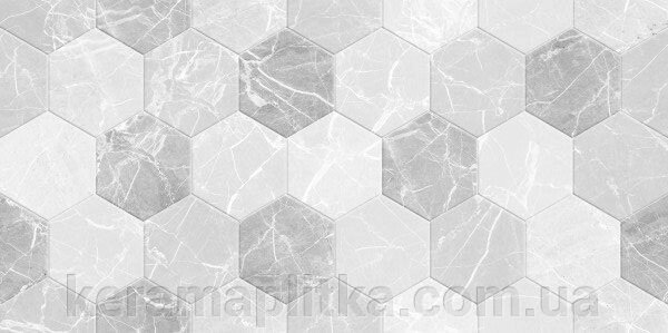 Плитка настінна Дайкірі 1 білий декор 30х60, Березакераміка від компанії Магазин "Керама" м.Кременчук - фото 1