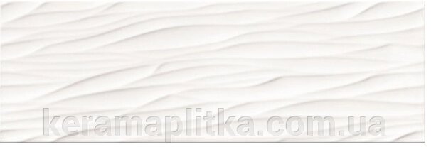 Плитка настінна STRUCTURE PATTERN WHITE WAVE STRUCTURE 25X75 від компанії Магазин "Керама" м.Кременчук - фото 1