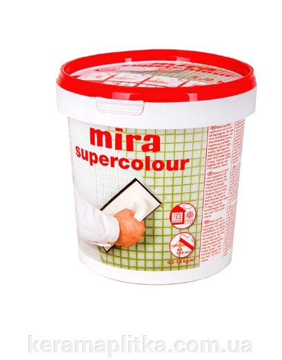 Затирка Mira Supercolour 100 (біла) 1,2кг від компанії Магазин "Керама" м.Кременчук - фото 1
