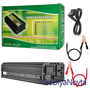 Перетворювач напруги Belttt з 12V на 220V 1000W 8A (пікова потужність 2000W) модифікована синусоїда, з функцією