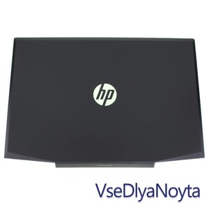 Кришка дисплея для ноутбука HP (Pavilion: 15-CX), black (green logo), ОРИГИНАЛ