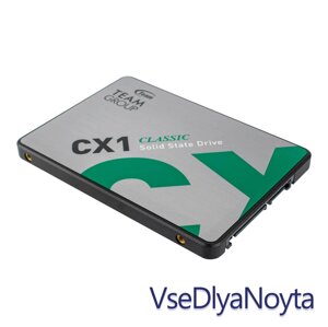 SSD накопичувавч 2.5 240GB team CX1 series, T253X5240G0c101, 3D TLC, SATA-III rev. 3.0 (6gb/s), зап/чт.