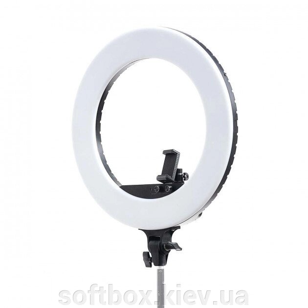 Кільцеве світло Lighting PLF-480B, кільцева лампа 48W з регулятором яскравості і температури. від компанії Інтернет-магазин "Софтбокс" - фото 1