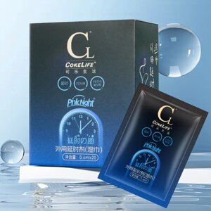 Вологі серветки для продовження статевого акту CokeLife blue 0.6 ml