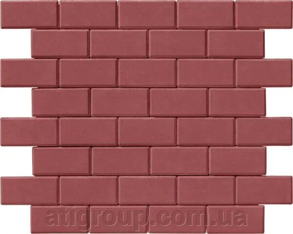 Бруківка 200х100х80 Вишня-Червона від компанії Інтернет-магазин будівельних матеріалів «ATІ Груп» - фото 1
