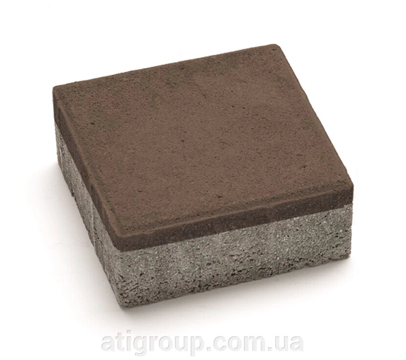 Бруківка 200х200х40 Венге-Коричнева від компанії Інтернет-магазин будівельних матеріалів «ATІ Груп» - фото 1